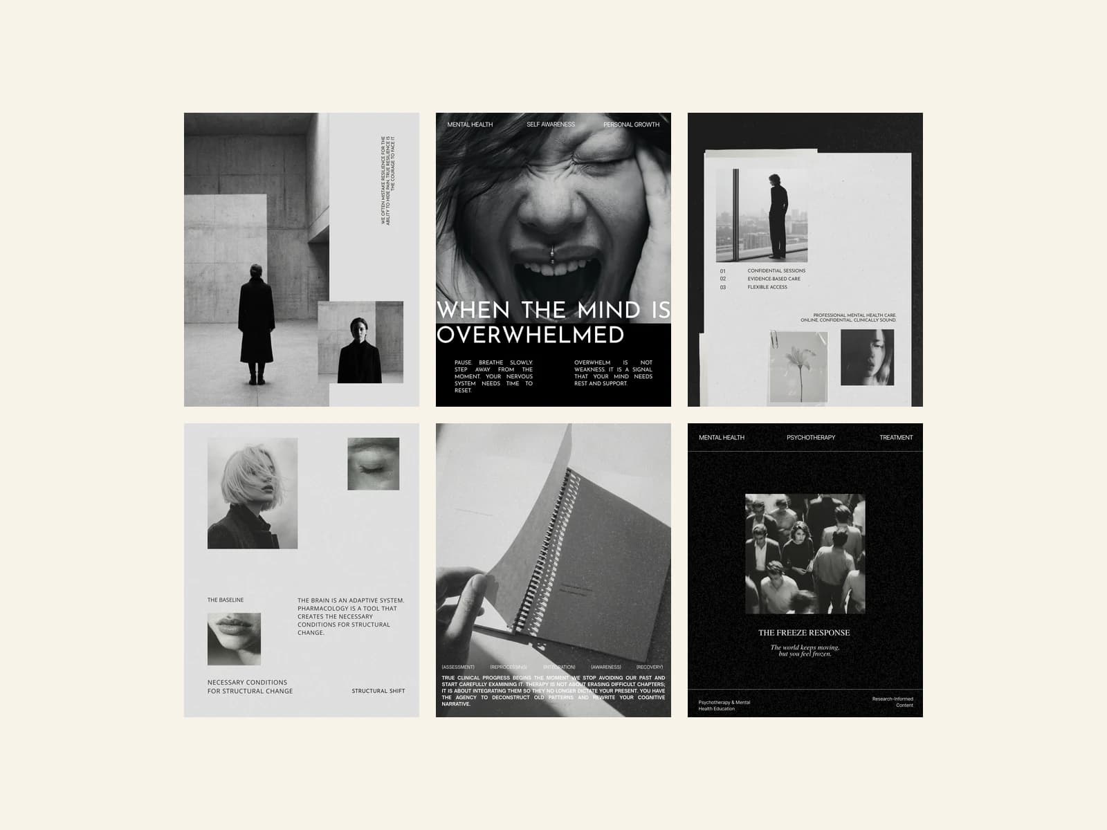 Architecture of Mind — selected layouts